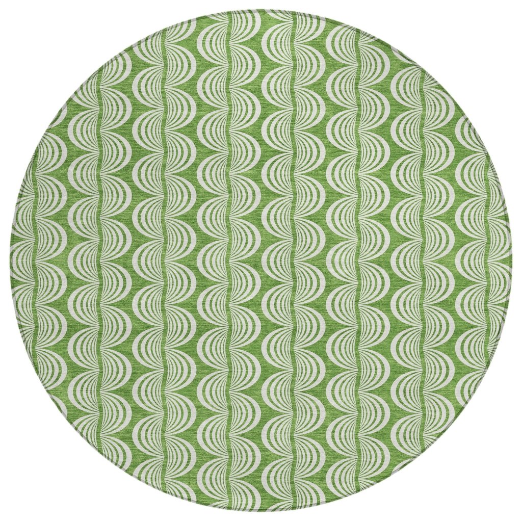 LOOMLAN Rugs Kairova Green Washable Indoor-Outdoor Rug