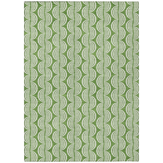 LOOMLAN Rugs Kairova Green Washable Indoor-Outdoor Rug