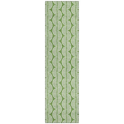 LOOMLAN Rugs Kairova Green Washable Indoor-Outdoor Rug