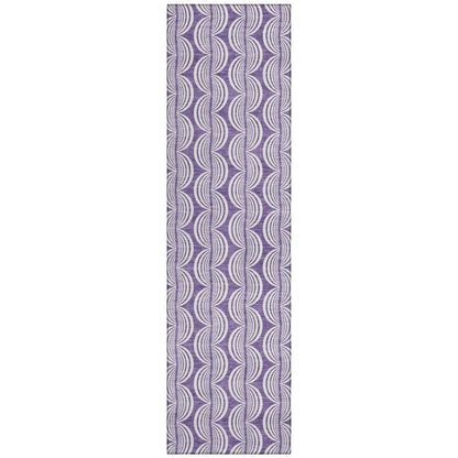 LOOMLAN Rugs Kairova Purple Washable Indoor-Outdoor Rug