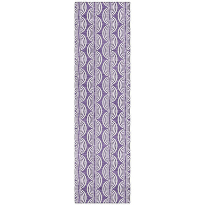 LOOMLAN Rugs Kairova Purple Washable Indoor-Outdoor Rug