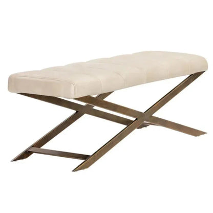 SUNPAN Kammi Leather Bedroom Bench