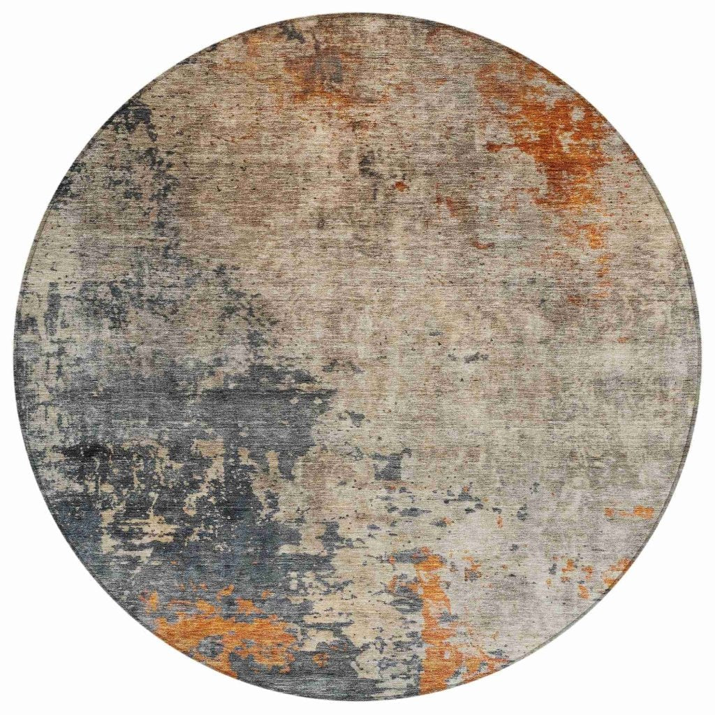 LOOMLAN Rugs Karima Brown Washable Indoor-Outdoor Rug