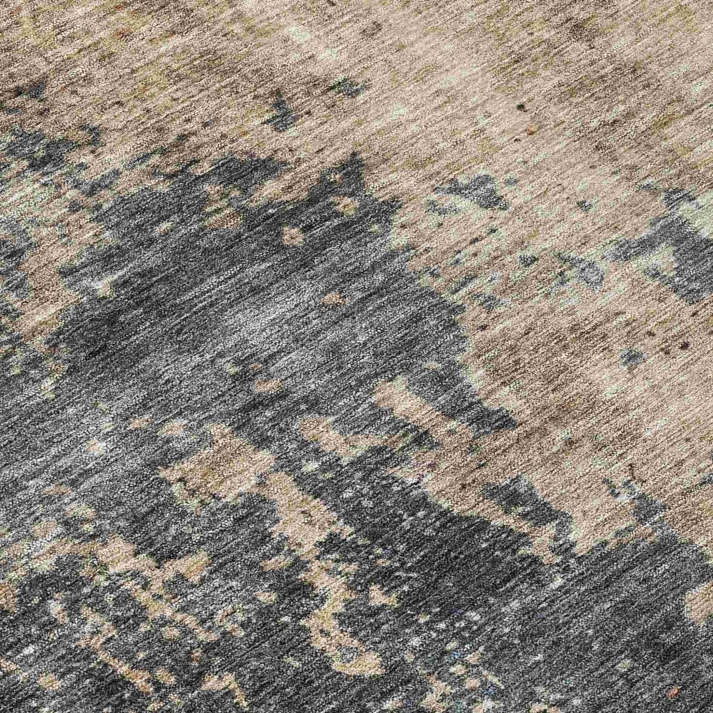 LOOMLAN Rugs Karima Brown Washable Indoor-Outdoor Rug