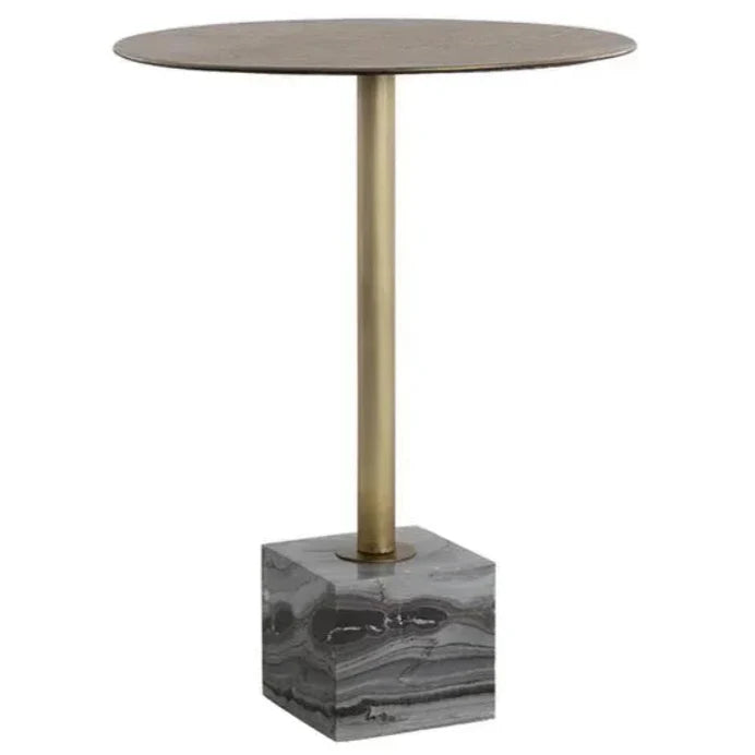 Kata Marble Based Iron Round Bar Table
