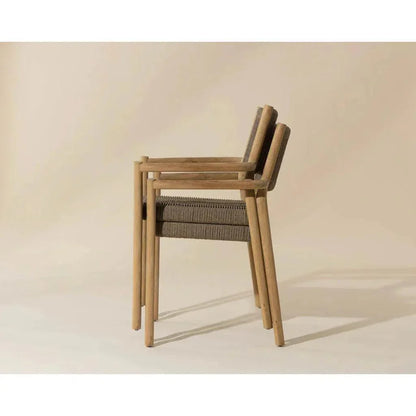 SUNPAN Kavala Rope Stackable Outdoor Dining Armchair