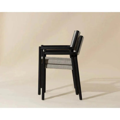 SUNPAN Kavala Rope Stackable Outdoor Dining Armchair