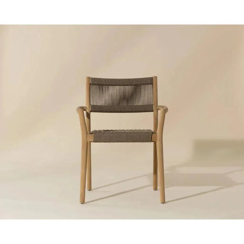 SUNPAN Kavala Rope Stackable Outdoor Dining Armchair