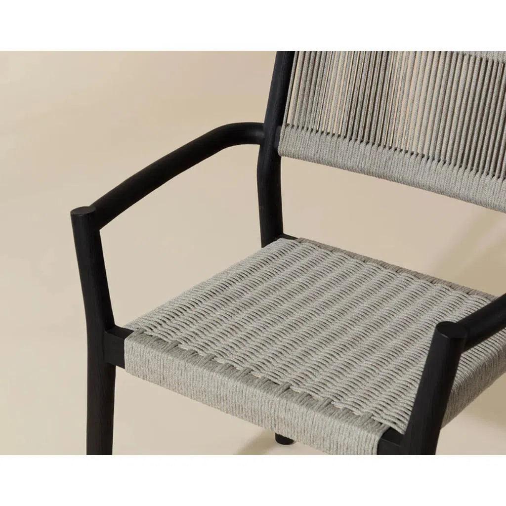 SUNPAN Kavala Rope Stackable Outdoor Dining Armchair