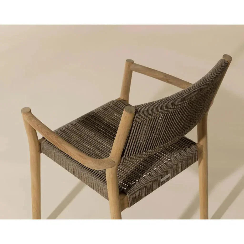 SUNPAN Kavala Rope Stackable Outdoor Dining Armchair