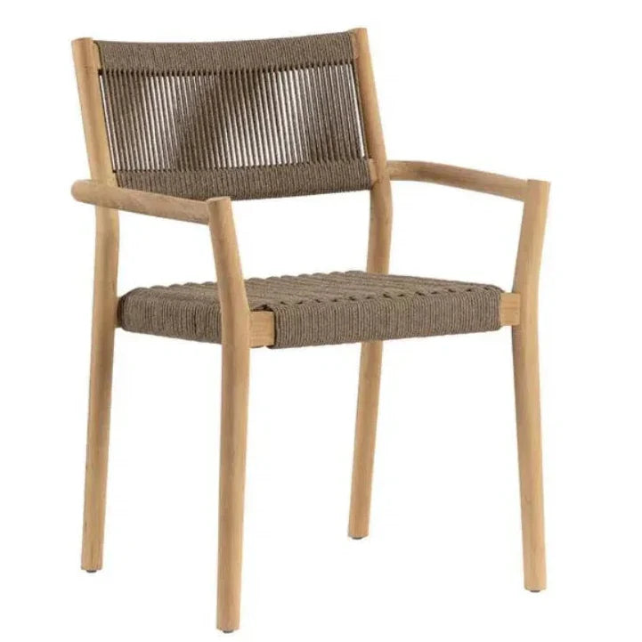 SUNPAN Kavala Rope Stackable Outdoor Dining Armchair