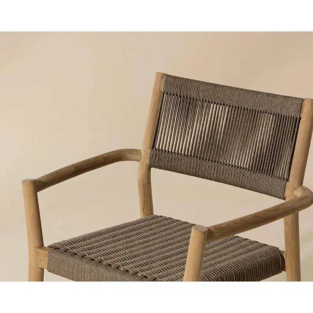 SUNPAN Kavala Rope Stackable Outdoor Dining Armchair