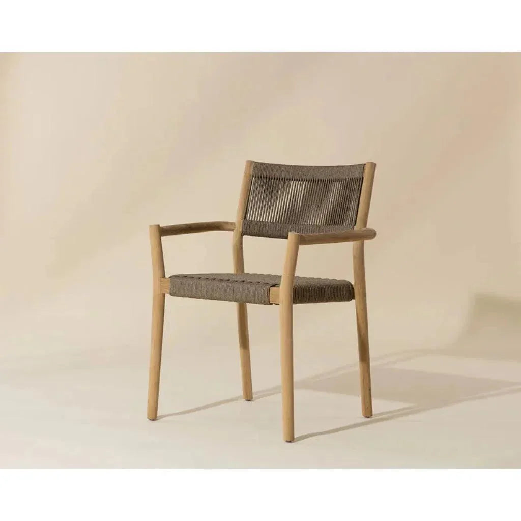 SUNPAN Kavala Rope Stackable Outdoor Dining Armchair