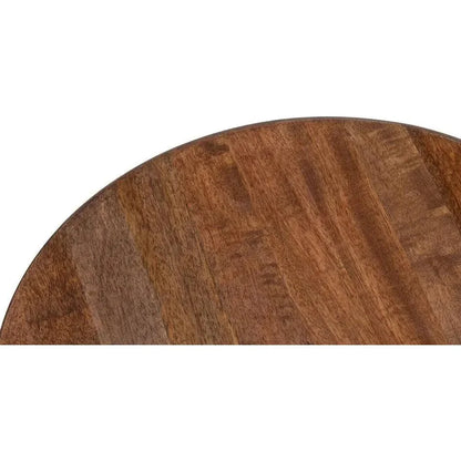 Sarreid Kayan Mango Wood Brown Round End Table
