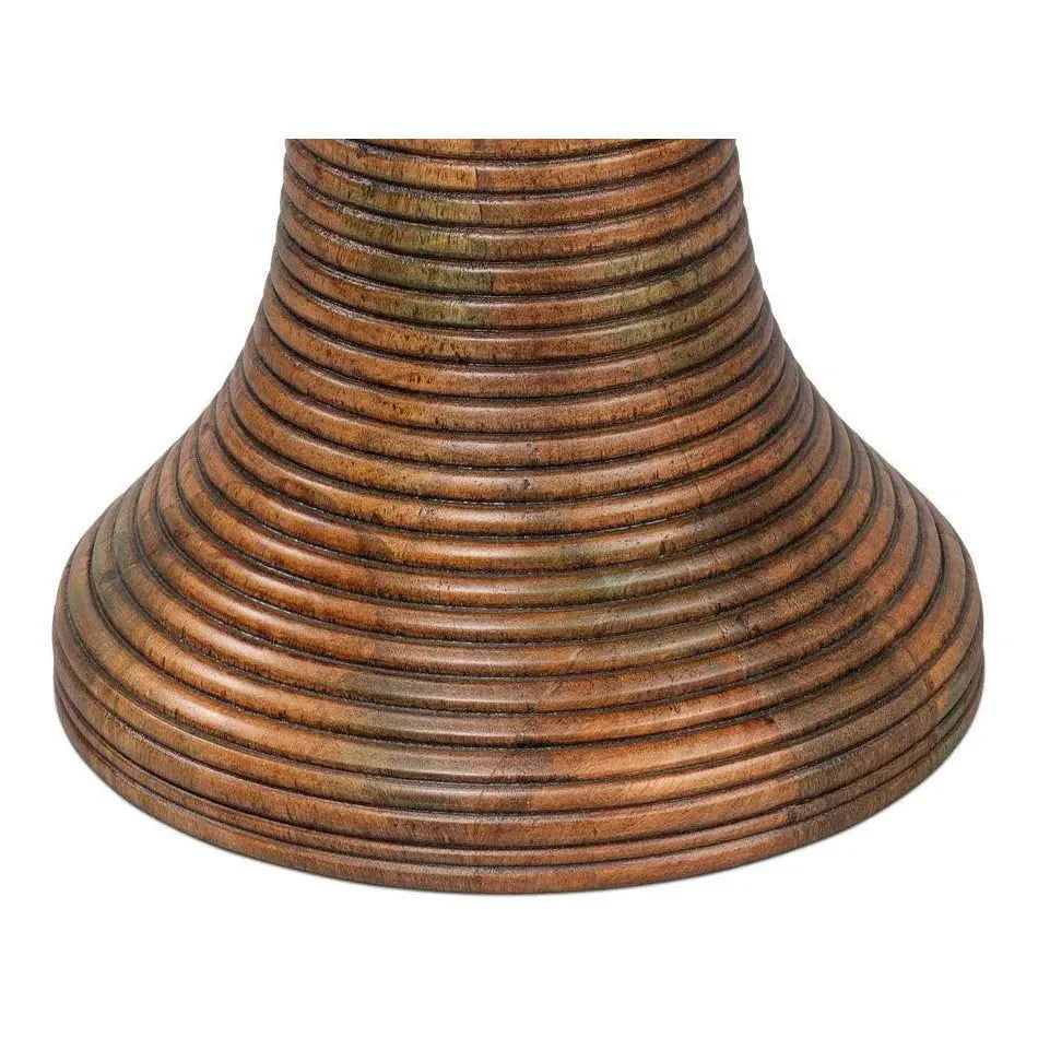 Sarreid Kayan Mango Wood Brown Round End Table
