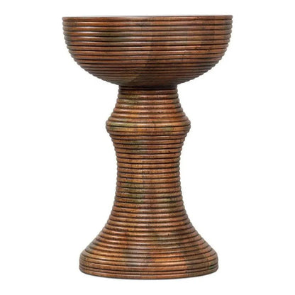 Sarreid Kayan Mango Wood Brown Round End Table