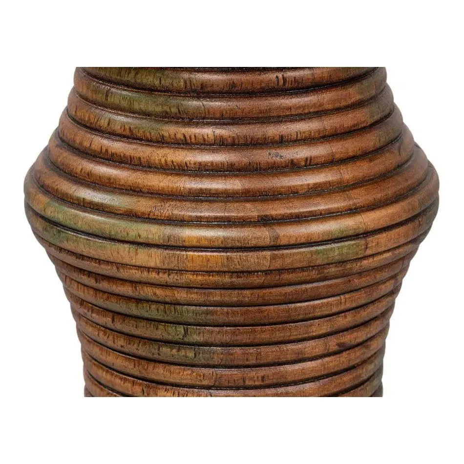 Sarreid Kayan Mango Wood Brown Round End Table