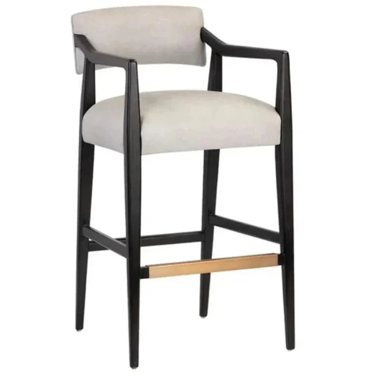 SUNPAN Keagan Leather Barstool