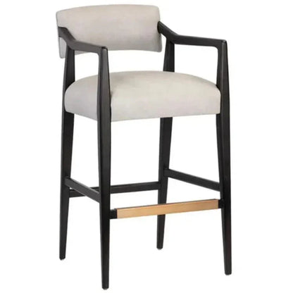 SUNPAN Keagan Leather Barstool