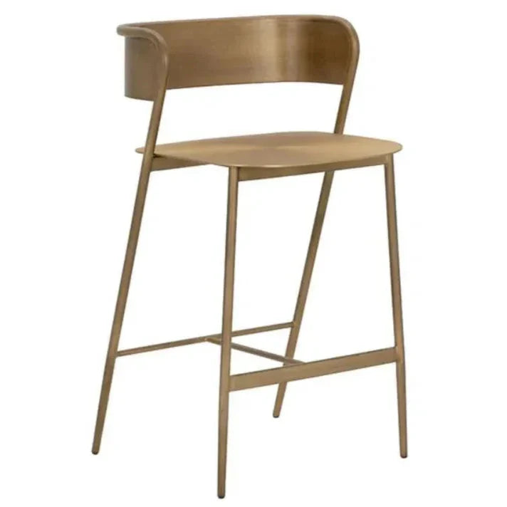 SUNPAN Keanu Powder Coated Iron Counter Stool
