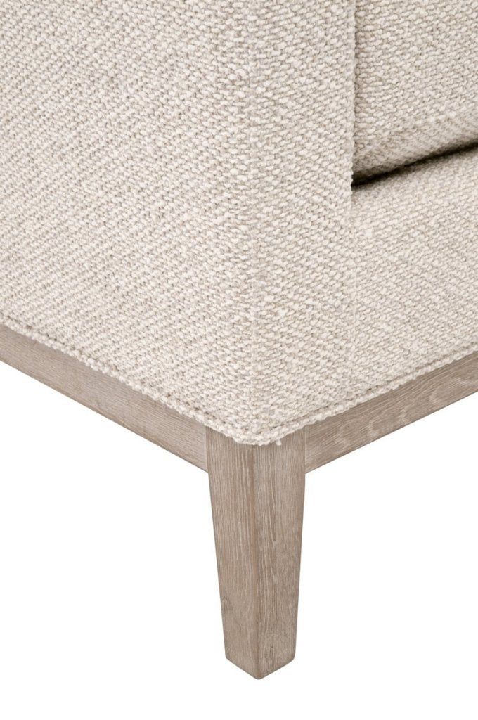 Keaton Cream Fabric Accent Stool - LOOMLAN - Essentials For Living - Poufs and Stools