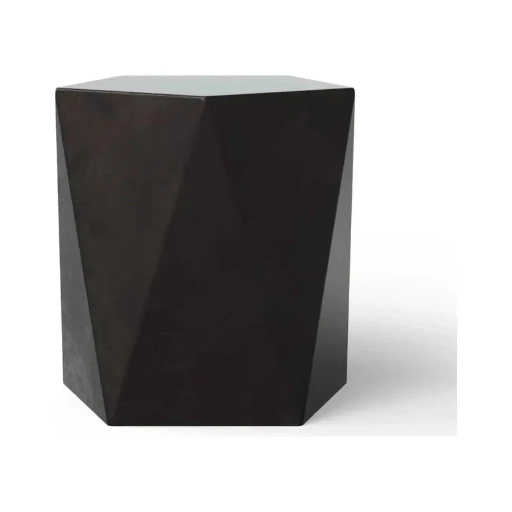 Kelson Pentagonal Surfaced Concrete Outdoor Stool