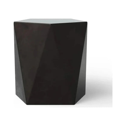 Kelson Pentagonal Surfaced Concrete Outdoor Stool