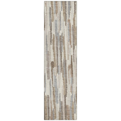LOOMLAN Rugs Kember Ivory Washable Indoor-Outdoor Rug