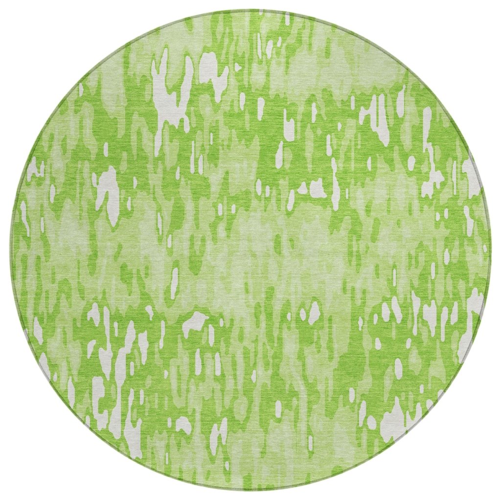 LOOMLAN Rugs Ken Lime Washable Indoor-Outdoor Rug
