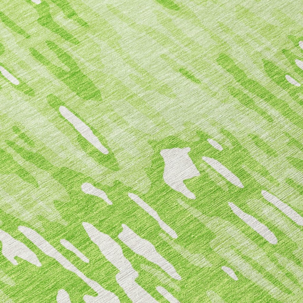 LOOMLAN Rugs Ken Lime Washable Indoor-Outdoor Rug