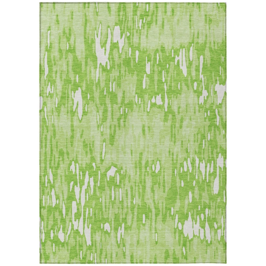 LOOMLAN Rugs Ken Lime Washable Indoor-Outdoor Rug