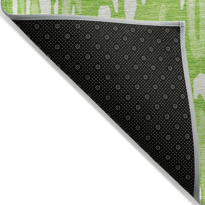 LOOMLAN Rugs Ken Lime Washable Indoor-Outdoor Rug