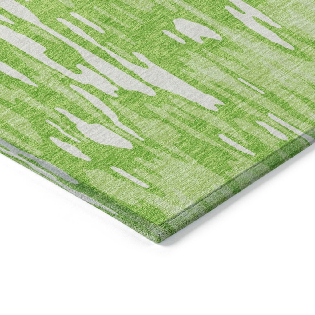 LOOMLAN Rugs Ken Lime Washable Indoor-Outdoor Rug