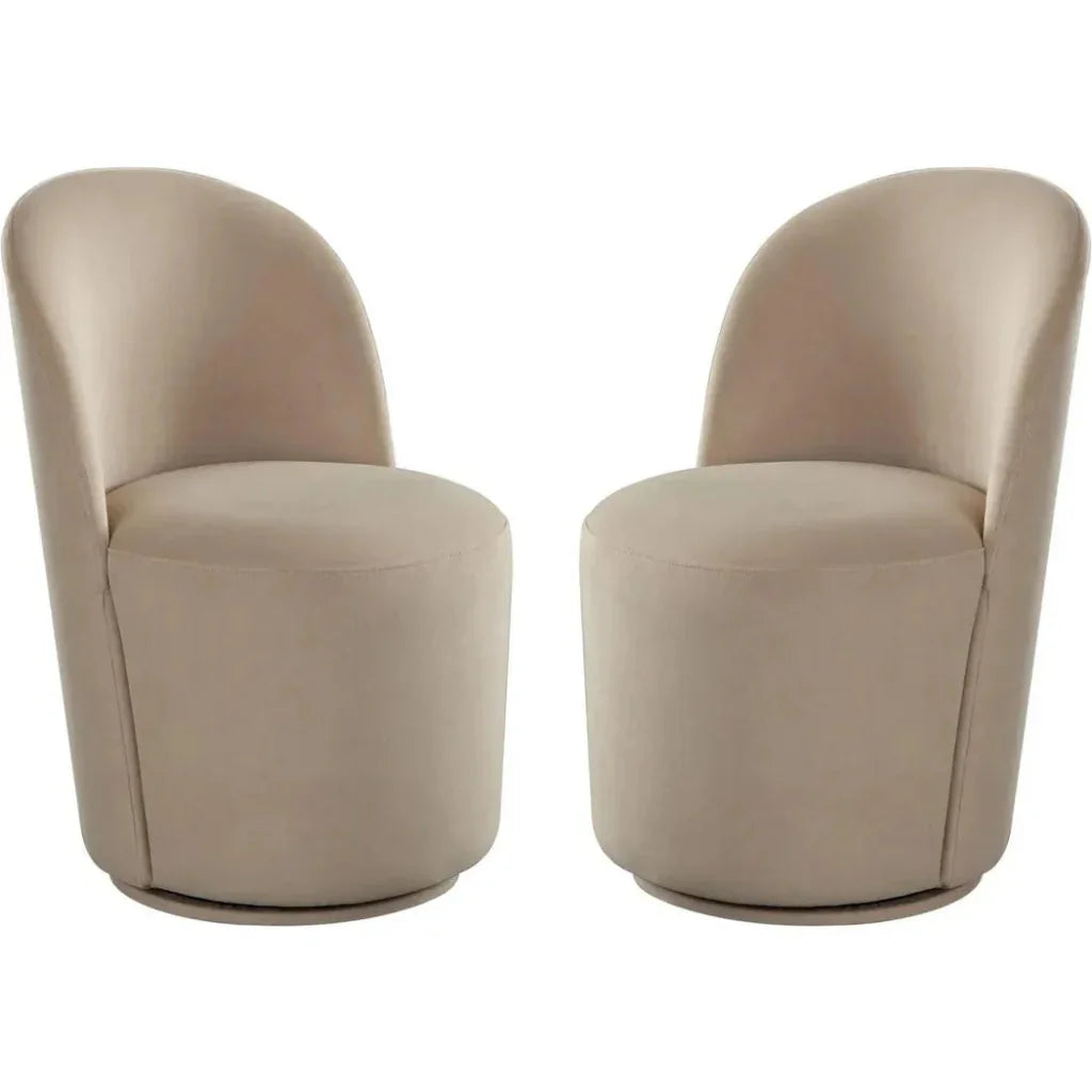 Diamond Sofa Kendall Boucle Armless Dining Chair 2PC