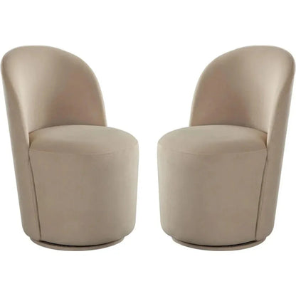 Diamond Sofa Kendall Boucle Armless Dining Chair 2PC