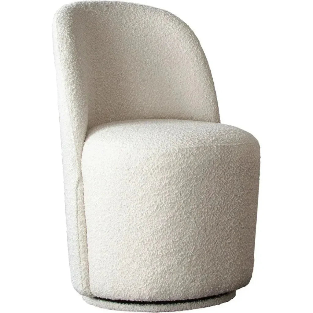 Diamond Sofa Kendall Ivory Boucle Fabric Dining Chair