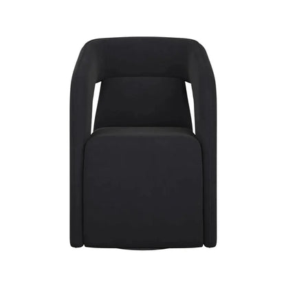 SUNPAN Kendrick Fabric Wheeled Dining Armchair