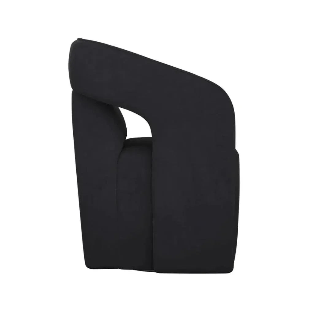 SUNPAN Kendrick Fabric Wheeled Dining Armchair