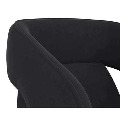 SUNPAN Kendrick Fabric Wheeled Dining Armchair
