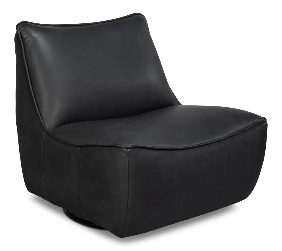 Kennett Leather Swivel Chair