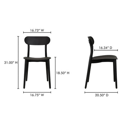 Moe's Home Kent Durable Outdoor Dining Chair (Set Of 2)