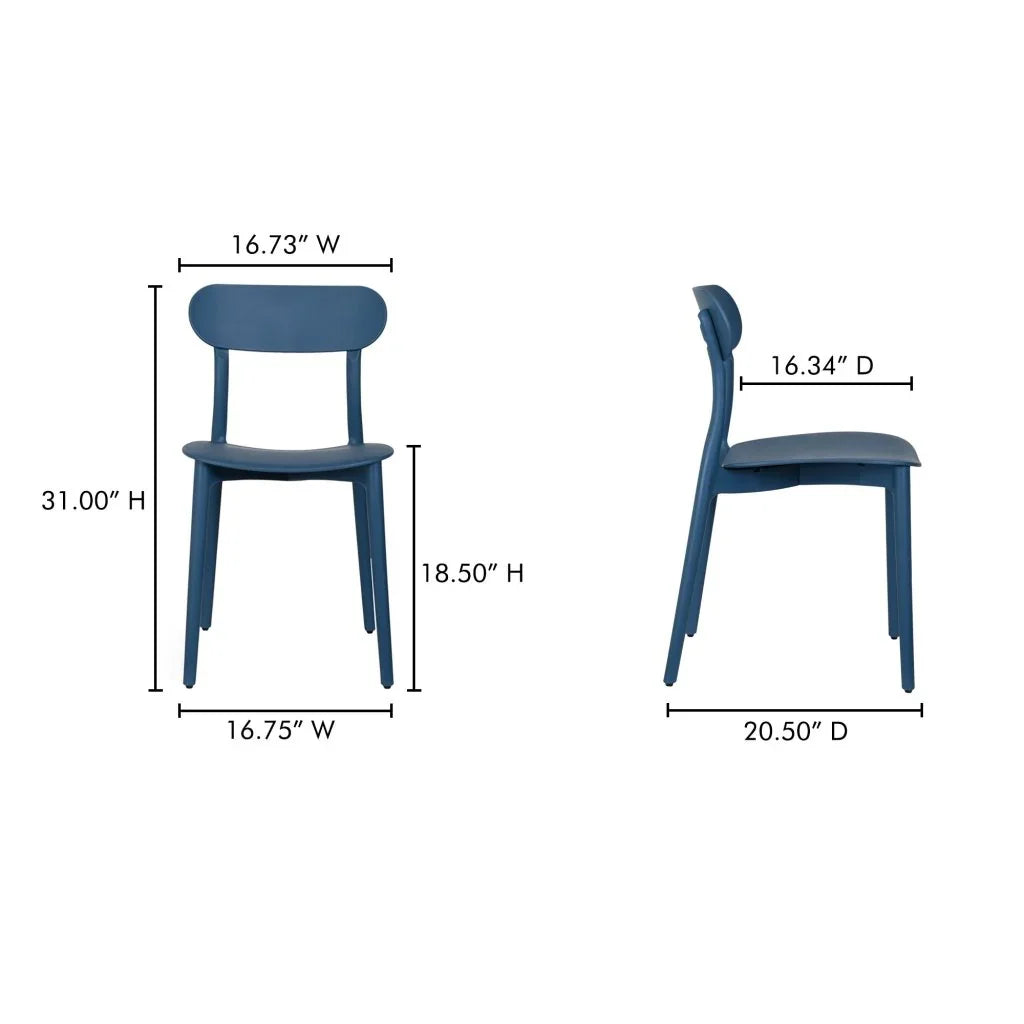Moe's Home Kent Durable Outdoor Dining Chair (Set Of 2)