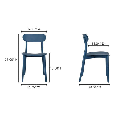 Moe's Home Kent Durable Outdoor Dining Chair (Set Of 2)