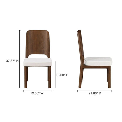 Kerr Leather Armless Dining Chair (Set Of 2) - LOOMLAN - Moe's Home - Dining Chairs