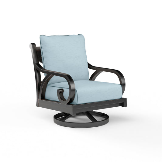 Monterey Sunbrella Upholstered Swivel Outdoor Rocker