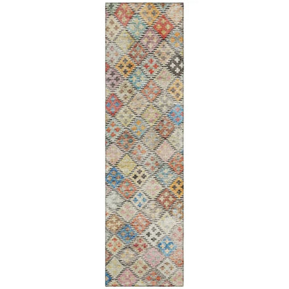LOOMLAN Rugs Kharma Orange Washable Indoor-Outdoor Rug