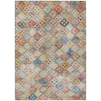 LOOMLAN Rugs Kharma Orange Washable Indoor-Outdoor Rug