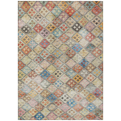 LOOMLAN Rugs Kharma Orange Washable Indoor-Outdoor Rug