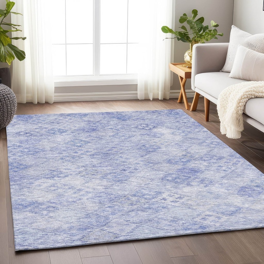 LOOMLAN Rugs Kharma Sky Washable Indoor-Outdoor Rug