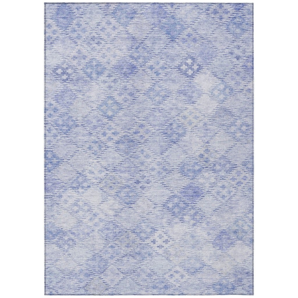 LOOMLAN Rugs Kharma Sky Washable Indoor-Outdoor Rug
